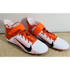 New Nike Alpha Menace Pro NRG 4 TD Football Cleats Orange/White Men’s Size 15